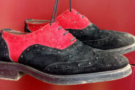 dirty suede shoe