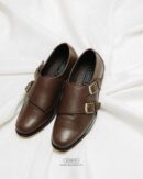 double leather monkstrap