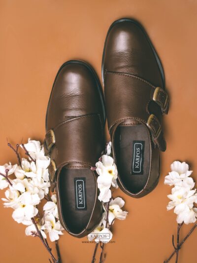 double brown monkstrap