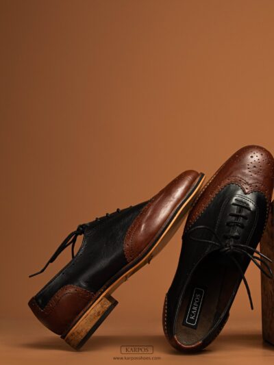 two tone oxford brogues