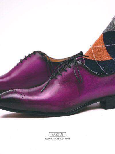 karpos oxford wholecut in purple patina