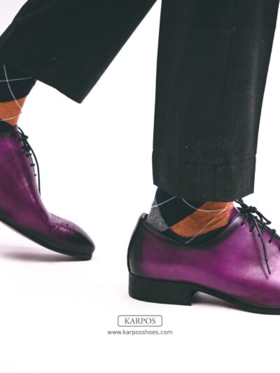 karpos oxford wholecut in purple patina