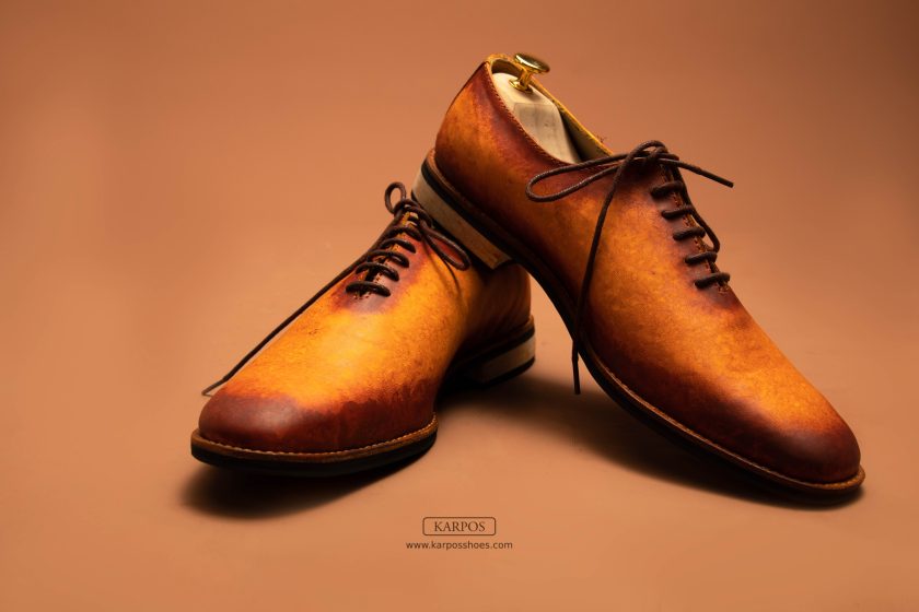 wholecut oxfords in museum patina