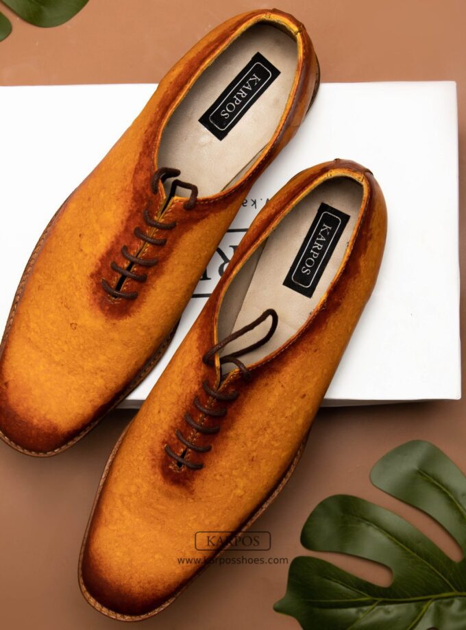 Wholecut Oxfords in Museum Patina